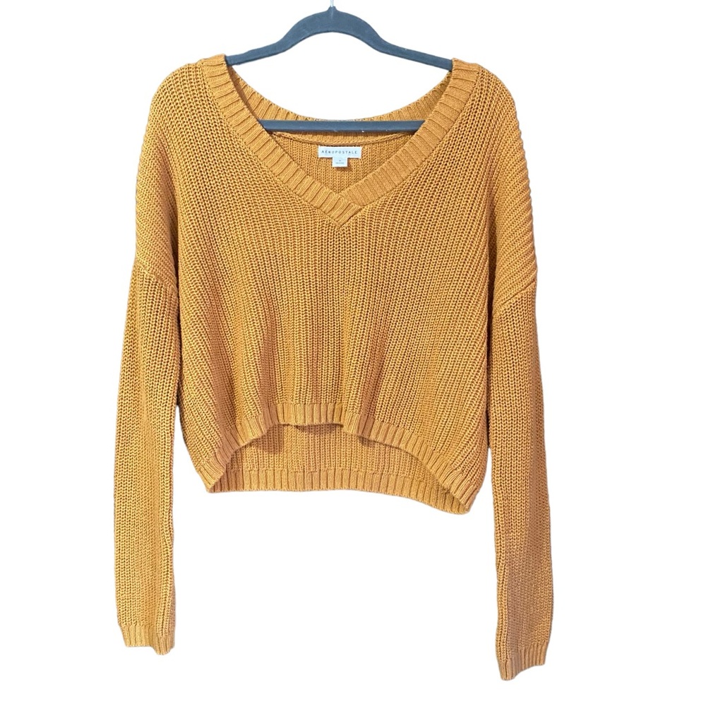 Aeropostale orange knitted sweater, M